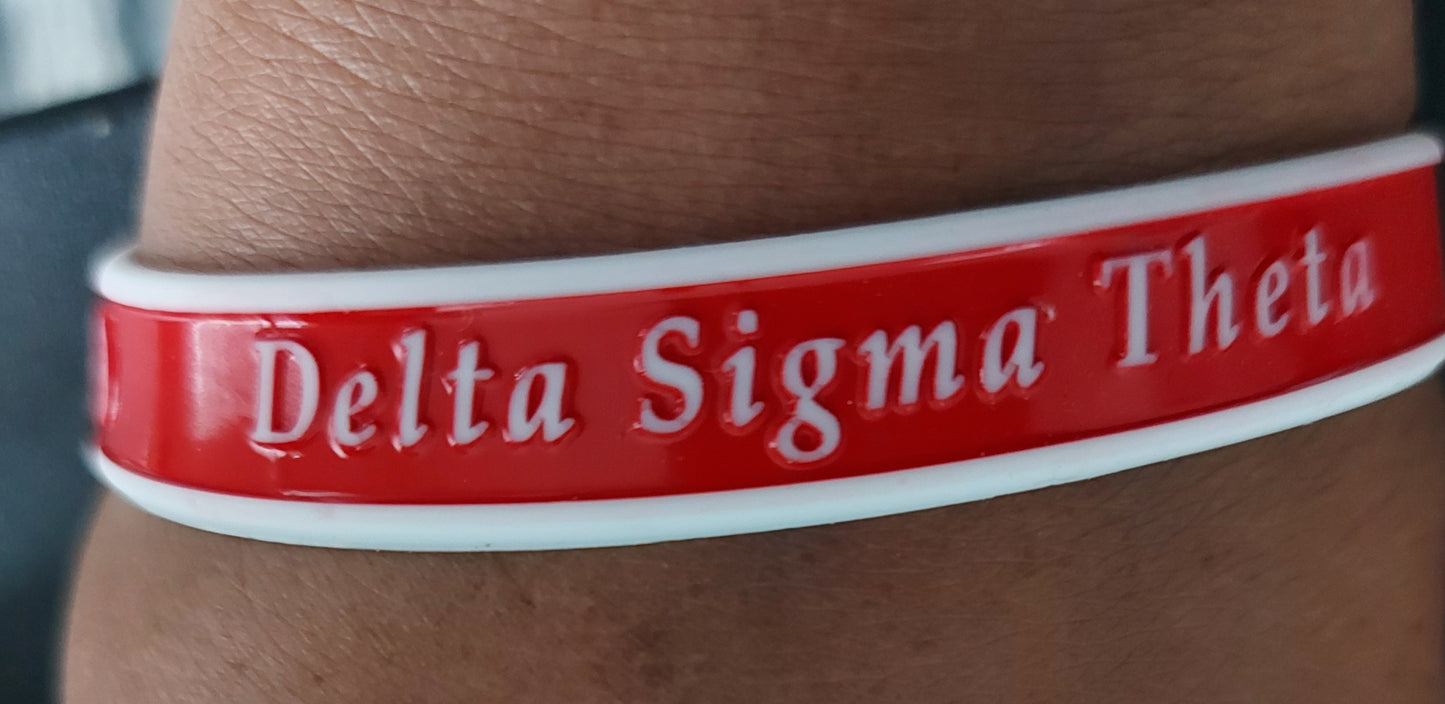 Delta Sigma Theta Silicone Wristband