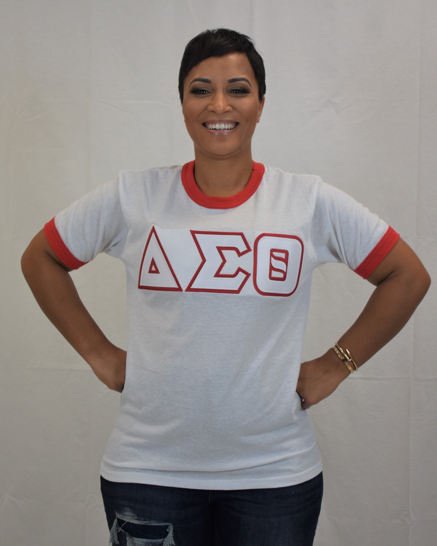 DST Ringer T-shirt with Symbols