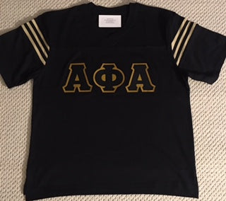 Alpha V-neck Shirt (Vegas Gold Stripes)