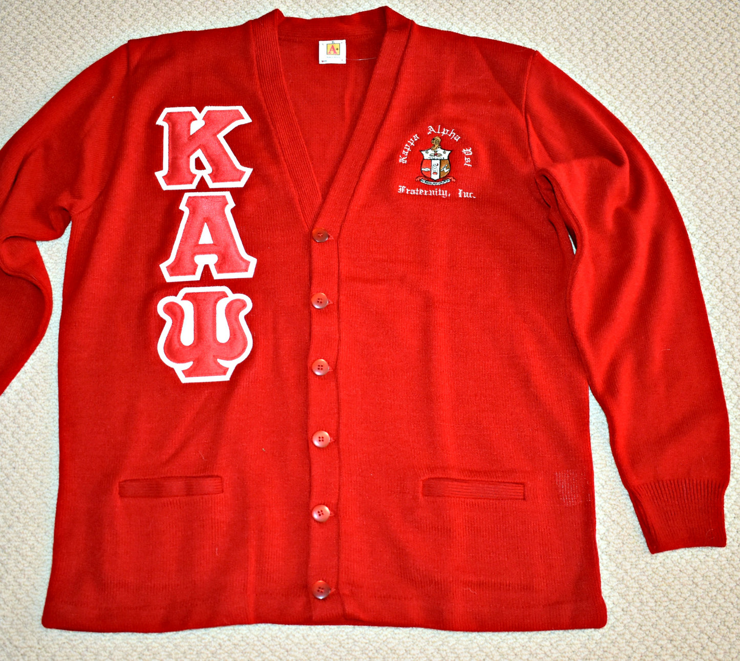 Kappa Cardigan (Twill Letters)