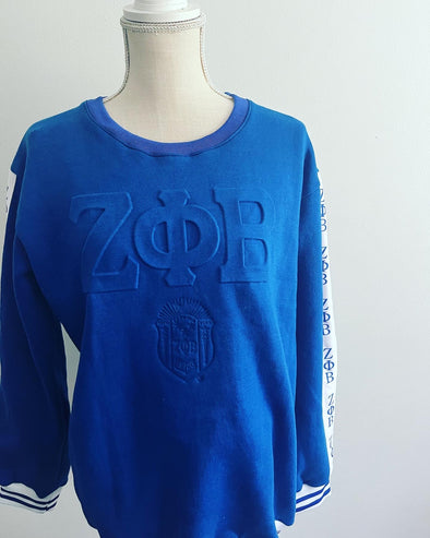 Zeta Embossed Sweatshirt