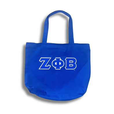 Zeta canvass zippered tote bag