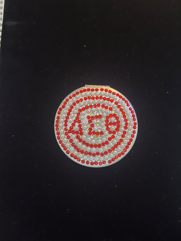 DST Rhinestone Compact Mirror