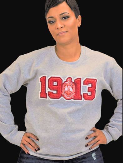 DST Chenille 1913 with Crest Crewneck Sweatshirt