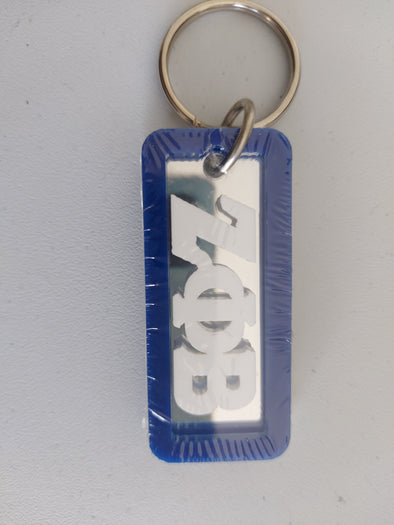 Zeta Phi Beta Shawdowbox Keychain