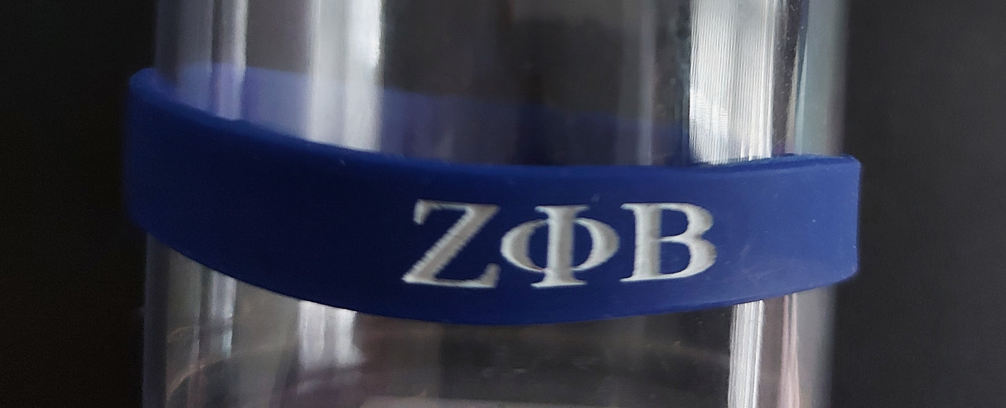 Zeta Phi Beta Silicone Wristband
