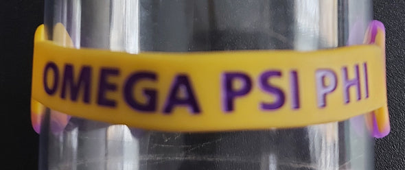 Omega Psi Phi Silicone Wristband