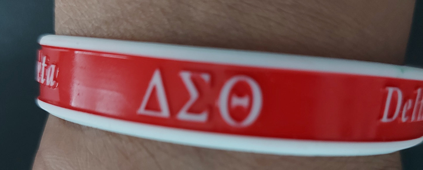 Delta Sigma Theta Silicone Wristband