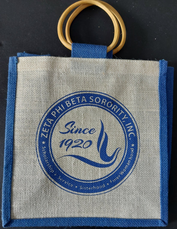 Zeta Phi Beta 1920 Jute Bag