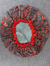 DST Black and Red Shower Cap