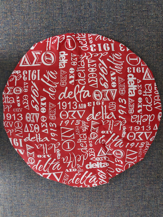 DST Red Graffiti Shower Cap