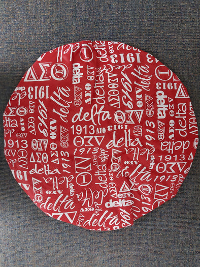 DST Red Graffiti Shower Cap