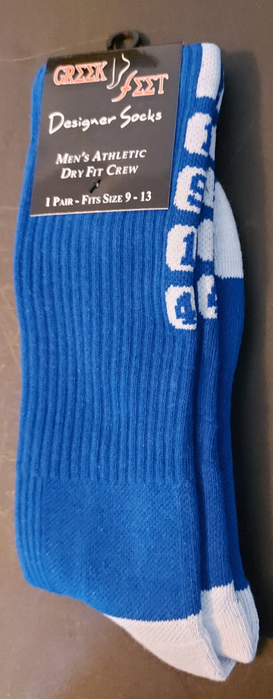 Phi Beta Sigma Crew Socks