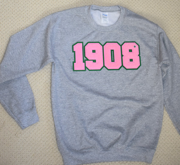 AKA 1908 "Chenille Letter" crew-neck