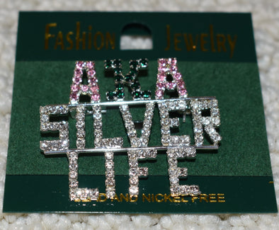 AKA Silver Life Pin
