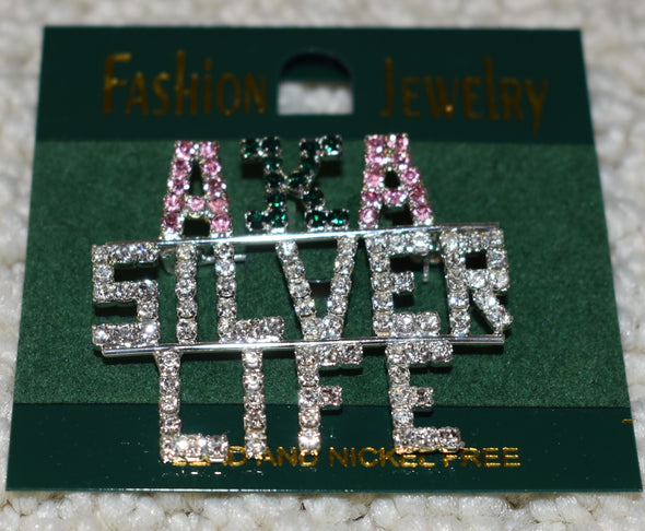 AKA Silver Life Pin