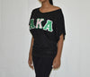 AKA Dolman Sleeve with Twill Letters