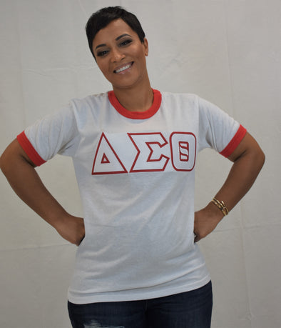 DST Ringer T-shirt with Symbols