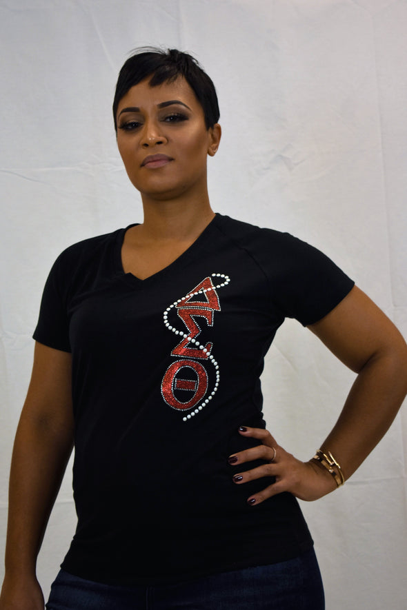DST Signature Pearl V- Neck T-shirt