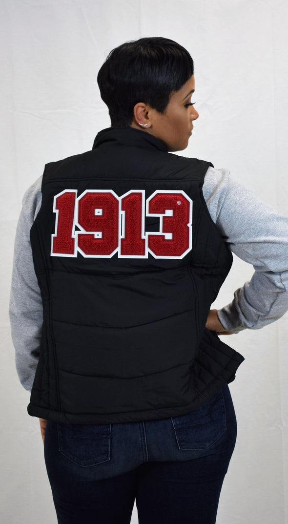 DST Puffy Vest - Chenille Year on Back