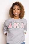 AKA Sweatshirt Chenille Letters