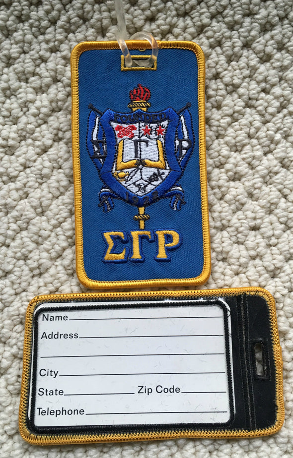 Sigma Gamma Rho Crest Luggage Tag