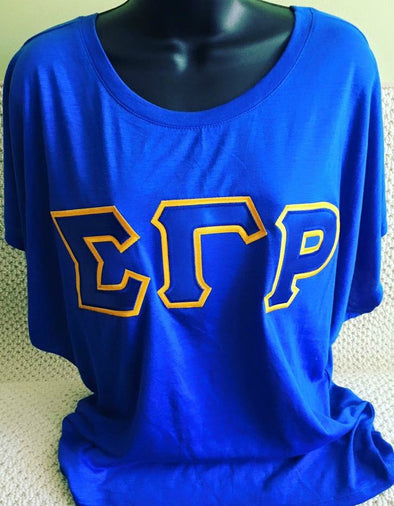 SGRho Dolman Sleeve with Twill Letters