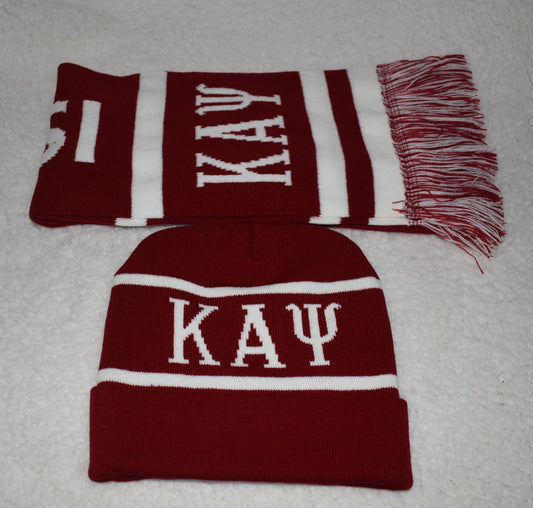 Kappa Alpha Psi Beanie and Scarf Set