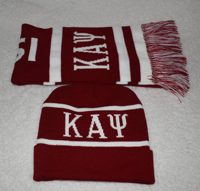 Kappa Alpha Psi Beanie and Scarf Set