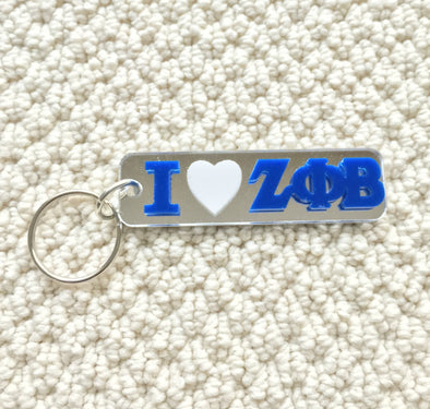 Zeta Love Keychain