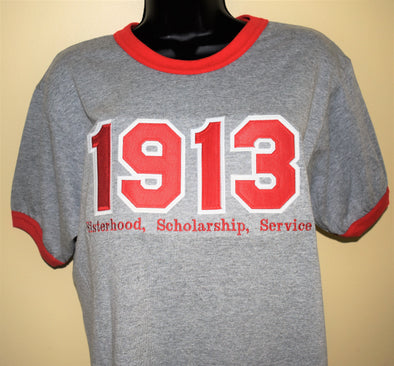 DST Ringer 1913 Grey and Red