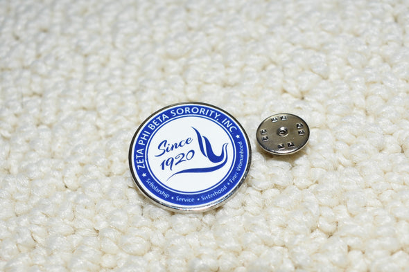 Zeta Crest Pin