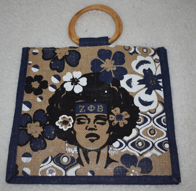 Zeta Painted Jute Bag
