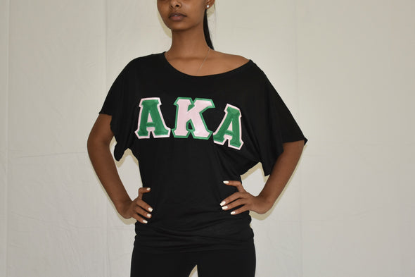 AKA Dolman Sleeve with Twill Letters