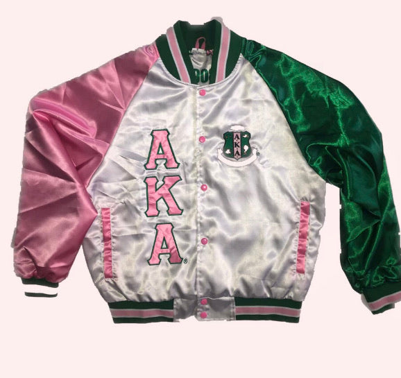 AKA Silk Baseball Jacket