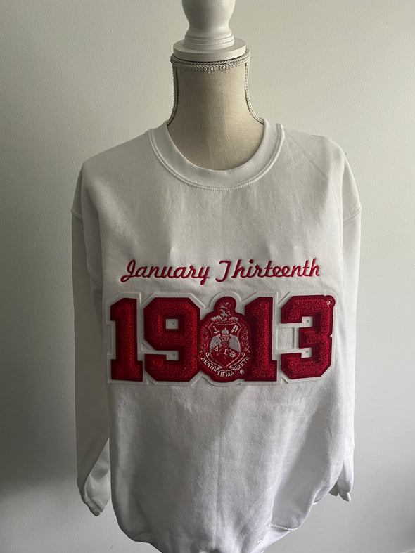 DST Founder’s Day Sweatshirt Chenille w Crest