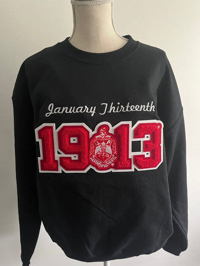 DST Founder’s Day Sweatshirt Chenille w Crest