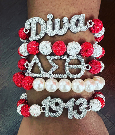 DST 5pc. Beaded Bling Bracelet