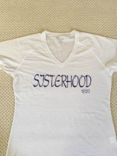 Zeta Sisterhood V-Neck Tee